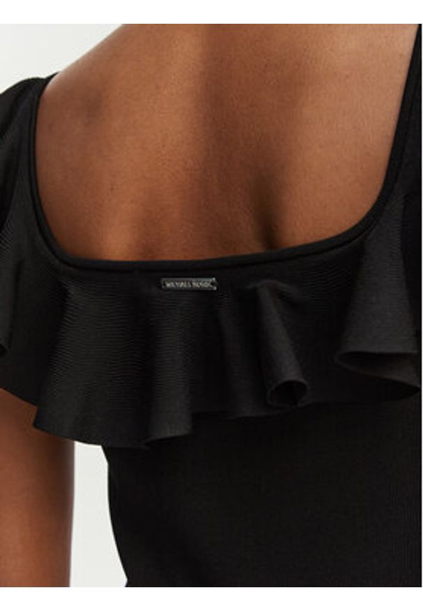 MICHAEL Michael Kors Sukienka codzienna MS683CG33D Czarny Slim Fit. Okazja: na co dzień. Kolor: czarny. Materiał: wiskoza. Typ sukienki: proste. Styl: casual