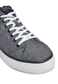 TOMMY HILFIGER - Tommy Hilfiger Tenisówki Th Hi Vulc Low Core Chambray FM0FM05389 Niebieski. Kolor: niebieski. Materiał: materiał #3