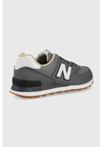 New Balance sneakersy U574VR2 kolor szary. Nosek buta: okrągły. Zapięcie: sznurówki. Kolor: szary. Materiał: guma. Model: New Balance 574 #5