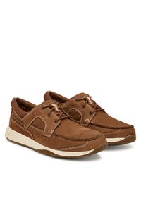 Clarks Półbuty Sailview Lace 26176971 Brązowy. Kolor: brązowy. Materiał: nubuk, skóra #4