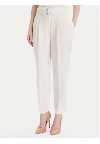 BOSS - Boss Spodnie materiałowe Tapiah 50490037 Écru Relaxed Fit. Materiał: syntetyk #1