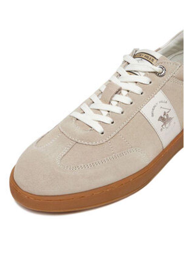 Beverly Hills Polo Club Sneakersy WI44-VOUN-01 Beżowy. Kolor: beżowy. Materiał: skóra, zamsz
