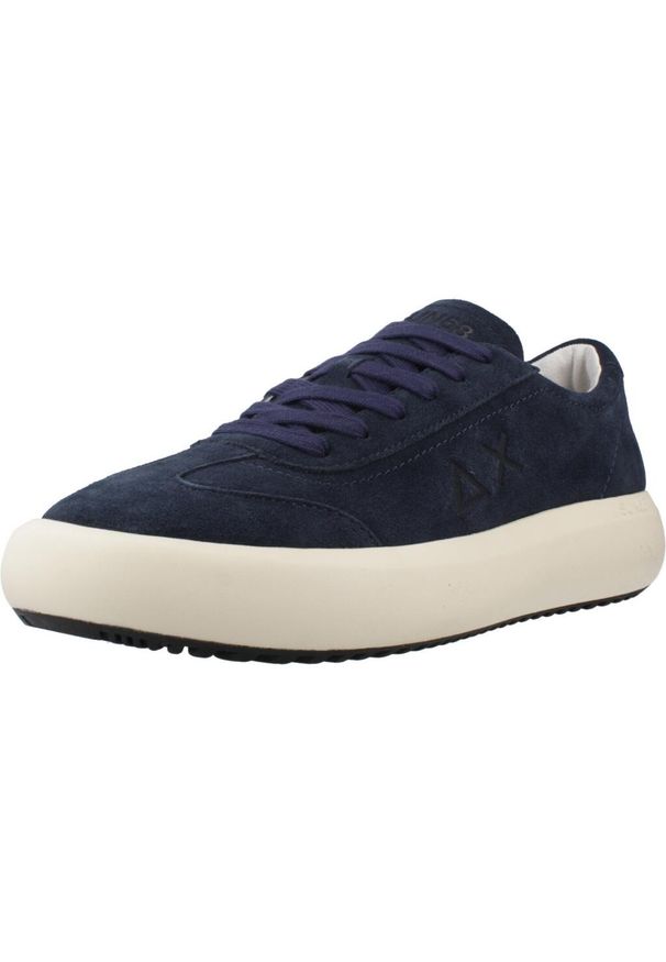 Buty SUN68 BIG BOY SUEDE Niebieski. Kolor: niebieski. Materiał: tkanina, skóra. Sport: turystyka piesza