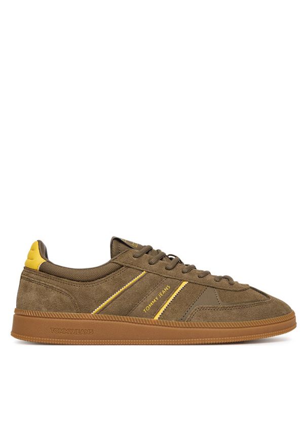 Tommy Jeans Sneakersy The Greenwich Edge EM0EM01609 Brązowy. Kolor: brązowy. Materiał: zamsz, skóra