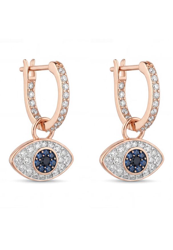 Swarovski Kolczyki Symbolica 5736982 Różowe złoto. Materiał: metalowe. Kolor: różowy, złoty, wielokolorowy