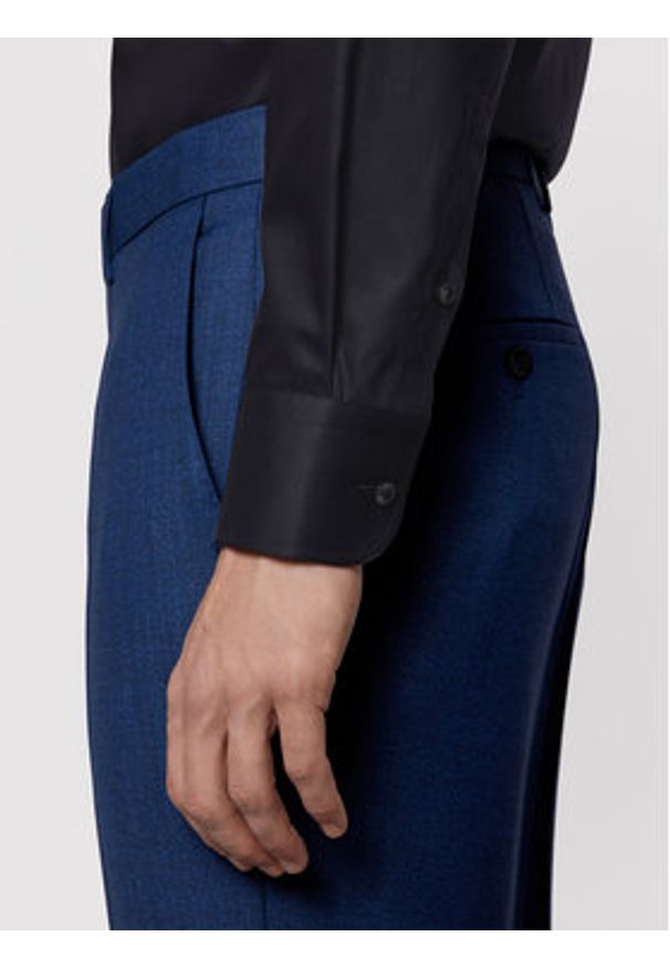 BOSS - Boss Koszula Jesse 50451092 Granatowy Slim Fit. Kolor: niebieski. Materiał: bawełna