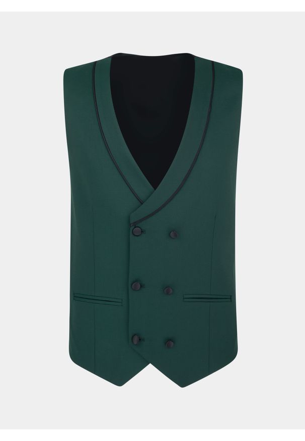 Pako Lorente - PAKO LORENTE – Kamizelka smokingowa P22SF-8S-006-Z-S. Materiał: poliester, wiskoza. Wzór: gładki. Styl: elegancki