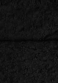 Born2be - Czarny Koronkowy Komplet Top z Odkrytymi Plecami i Spodnie z Imitacją Spódnicy Romine. Kolor: czarny. Materiał: koronka. Wzór: koronka #2