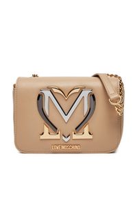 Love Moschino - LOVE MOSCHINO Torebka JC4332PP0LKN0106 Beżowy. Kolor: beżowy. Materiał: skórzane