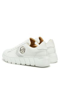 Philipp Plein - PHILIPP PLEIN Sneakersy SAES USC0698 PLE075 Biały. Kolor: biały. Materiał: skóra #4