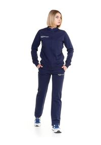 LEONE 1947 APPAREL - Damski dres Only One ze stójką i zamkiem błyskawicznym. Kolor: niebieski. Materiał: dresówka. Sport: fitness