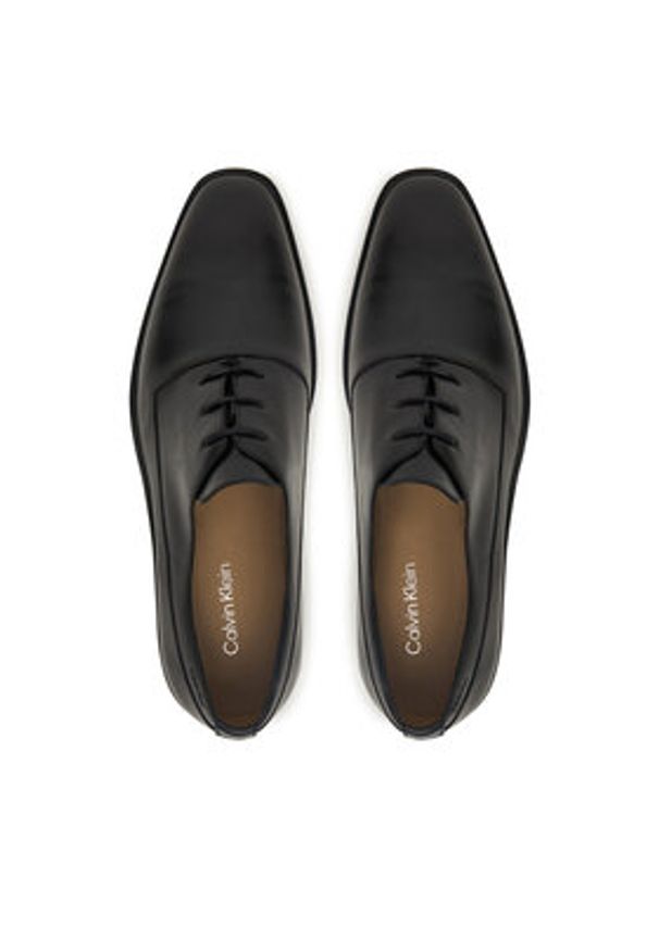 Calvin Klein Półbuty Slim Ess Oxford Lth HM0HM01929 Czarny. Kolor: czarny. Materiał: skóra