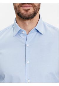 Calvin Klein Koszula Structure K10K112106 Niebieski Slim Fit. Kolor: niebieski. Materiał: bawełna #4