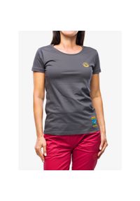 LA SPORTIVA - Koszulka wspinaczkowa damska La Sportiva Climbing on the Moon T-Shirt. Kolor: szary