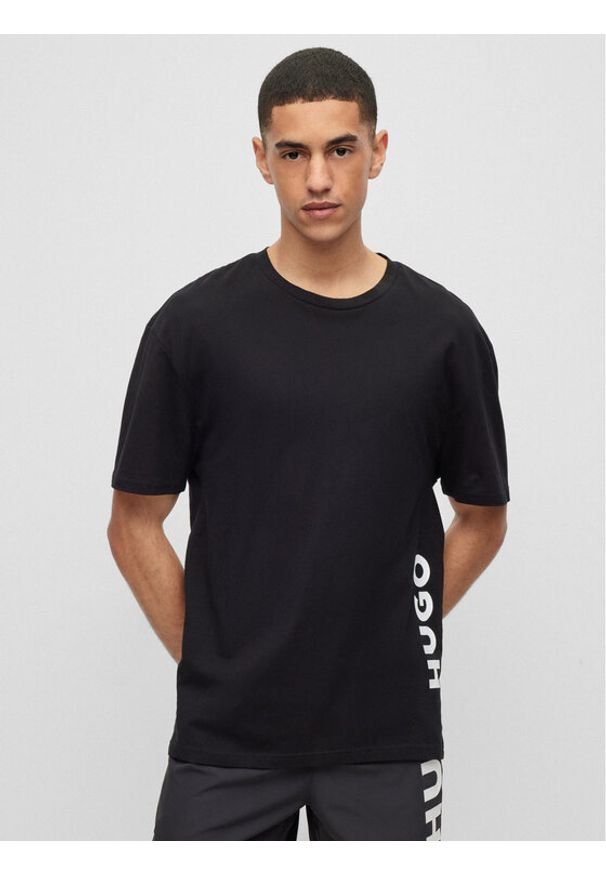 Hugo T-Shirt 50493727 Czarny Relaxed Fit. Kolor: czarny. Materiał: bawełna