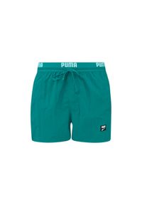 Kąpielówki męskie Puma, Track Shorts, turkusowym. Kolor: zielony. Materiał: poliester. Długość: krótkie #1