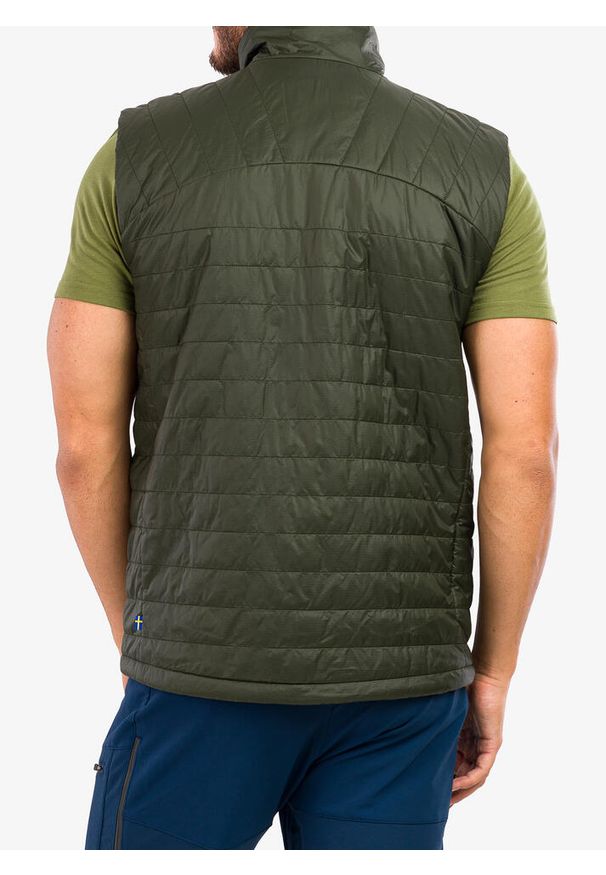Fjällräven - Kamizelka ocieplana męska Fjallraven Expedition X-Latt Vest. Kolor: zielony. Sport: turystyka piesza