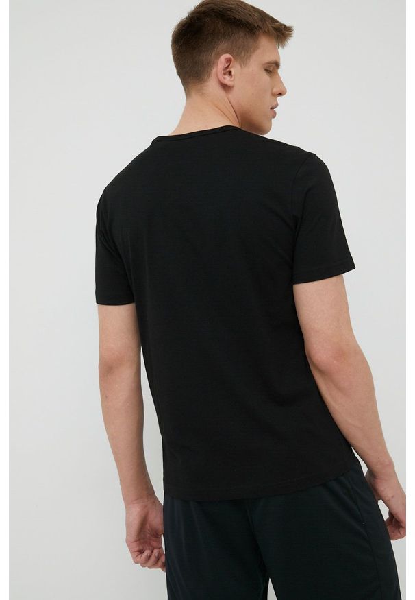Rossignol t-shirt bawełniany kolor czarny z aplikacją. Kolor: czarny. Materiał: bawełna. Wzór: aplikacja