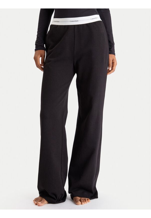 Calvin Klein Underwear Spodnie piżamowe LV00QS7518 Czarny Regular Fit. Kolor: czarny. Materiał: bawełna