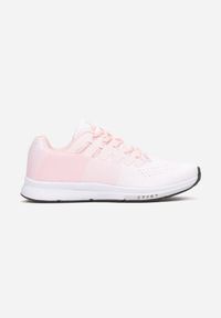 Renee - Biało-Różowe Buty Sportowe Hypnotized. Kolor: różowy. Materiał: materiał, skóra. Sport: fitness #2