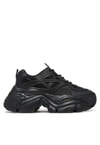 DeeZee Sneakersy AM25238 Czarny. Kolor: czarny. Materiał: skóra