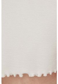 Abercrombie & Fitch szorty piżamowe damskie kolor beżowy. Kolor: beżowy. Materiał: dzianina #3