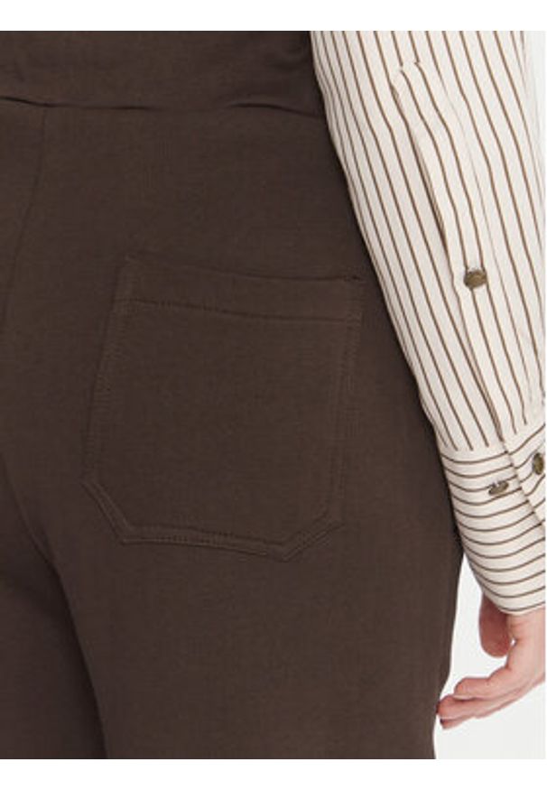 Maryley Spodnie dresowe 25IB558/07CO Brązowy Relaxed Fit. Kolor: brązowy. Materiał: bawełna