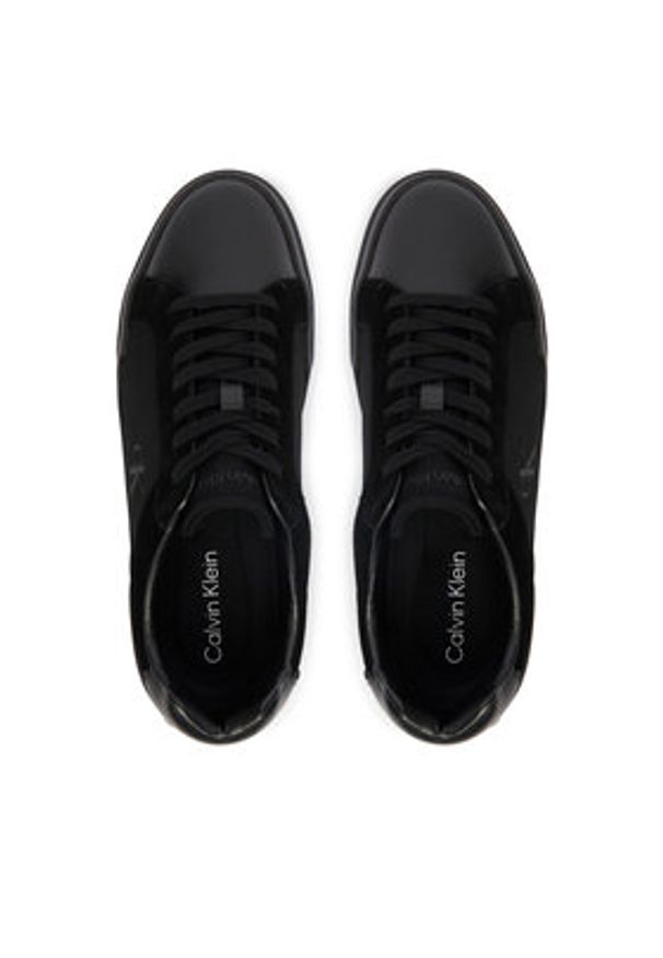 Calvin Klein Sneakersy Chunky Cupsole Laceup Cv Mix HM0HM02238 Czarny. Kolor: czarny. Materiał: skóra