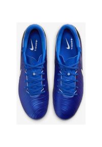 Buty piłkarskie Nike Tiempo Legend 10 Academy, Dla obu płci. Kolor: niebieski. Materiał: skóra ekologiczna, materiał. Sport: piłka nożna