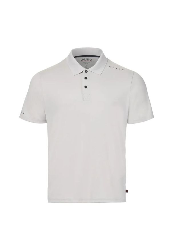 Polo anty UV Musto Evo Crew. Typ kołnierza: polo. Kolor: szary. Styl: elegancki