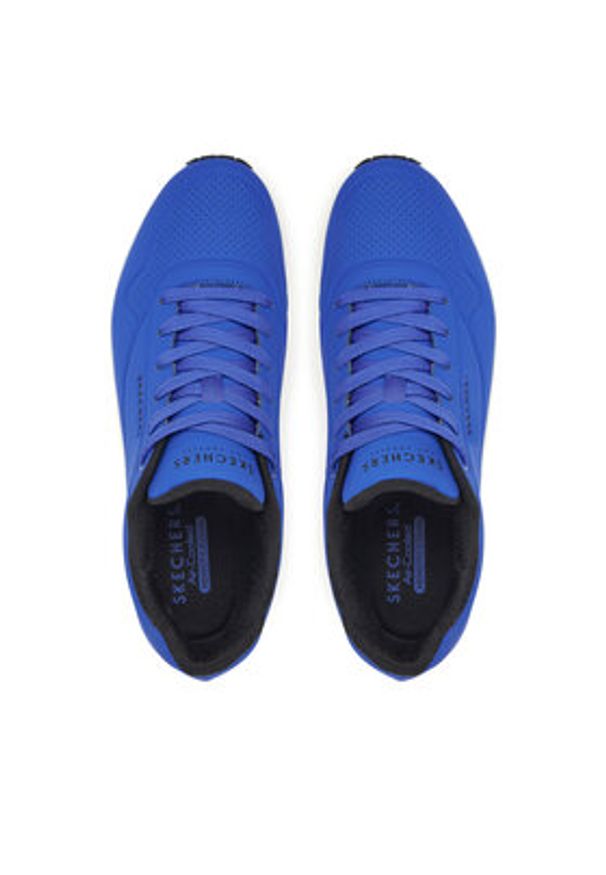 skechers - Skechers Sneakersy Uno - Stand On Air 52458/BLW Niebieski. Kolor: niebieski. Materiał: skóra