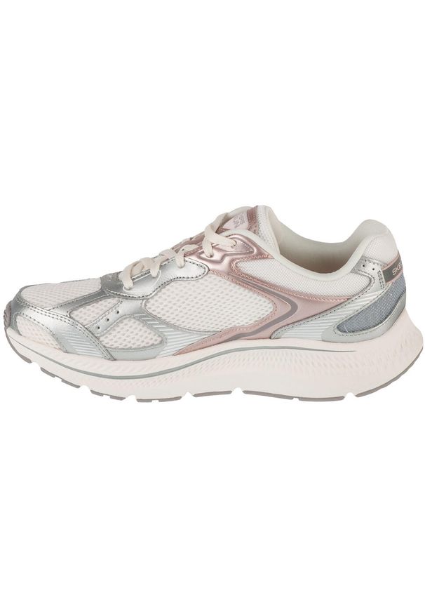 skechers - Buty do biegania damskie, Go Run Consistent 2.0 - Volt. Kolor: biały. Materiał: materiał, syntetyk. Sport: bieganie