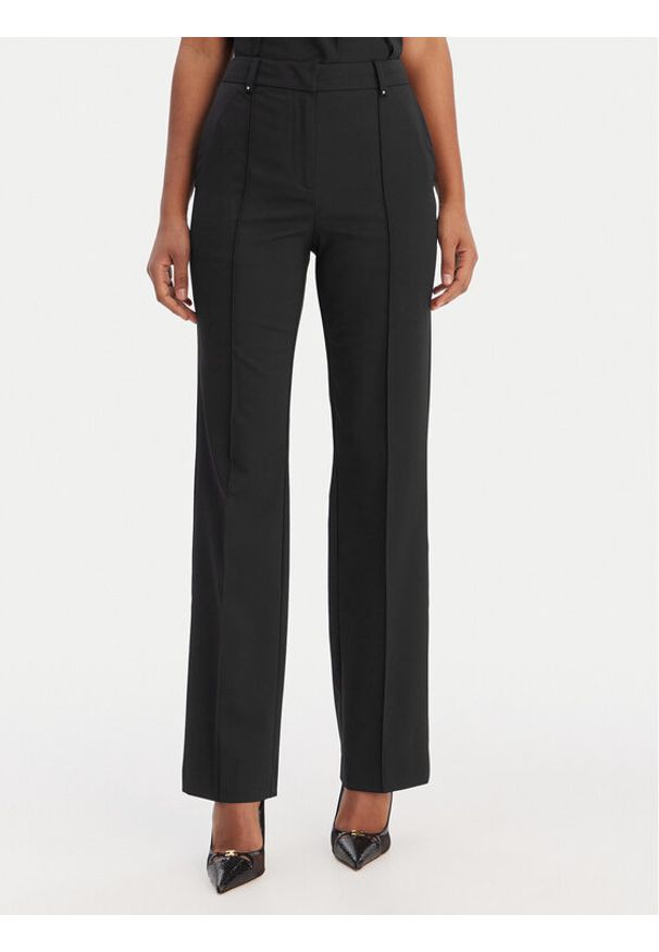 Karl Lagerfeld - KARL LAGERFELD Spodnie materiałowe B1W10003 Czarny Straight Leg. Kolor: czarny. Materiał: syntetyk