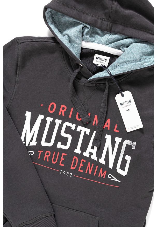 Mustang - BLUZA MUSTANG Printed Hoodie PHANTOM 1009346 4087