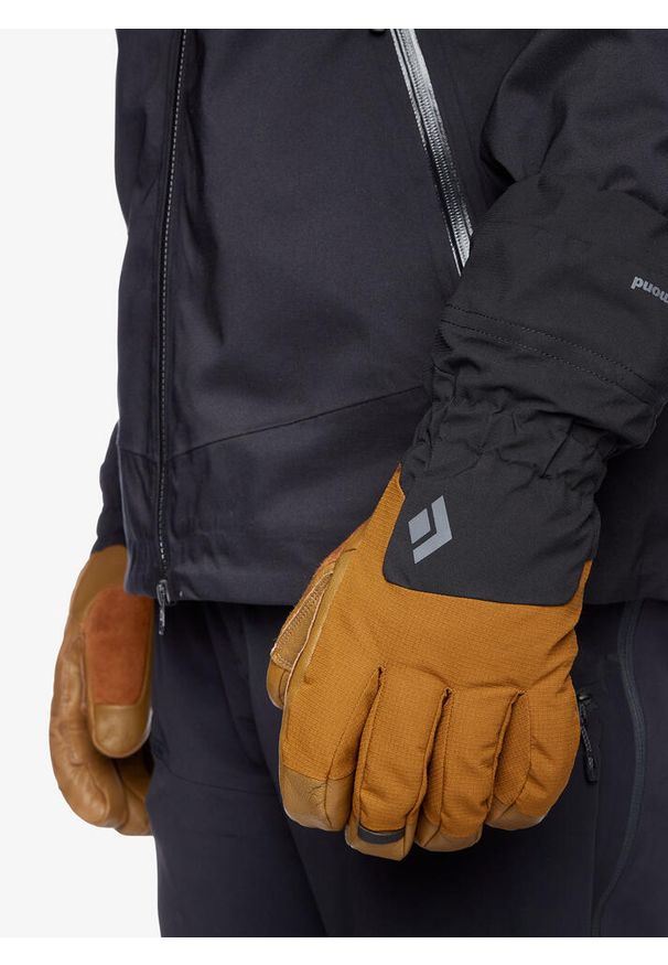 Rękawice w góry Black Diamond Soloist Gloves. Kolor: brązowy. Sezon: zima. Sport: wspinaczka
