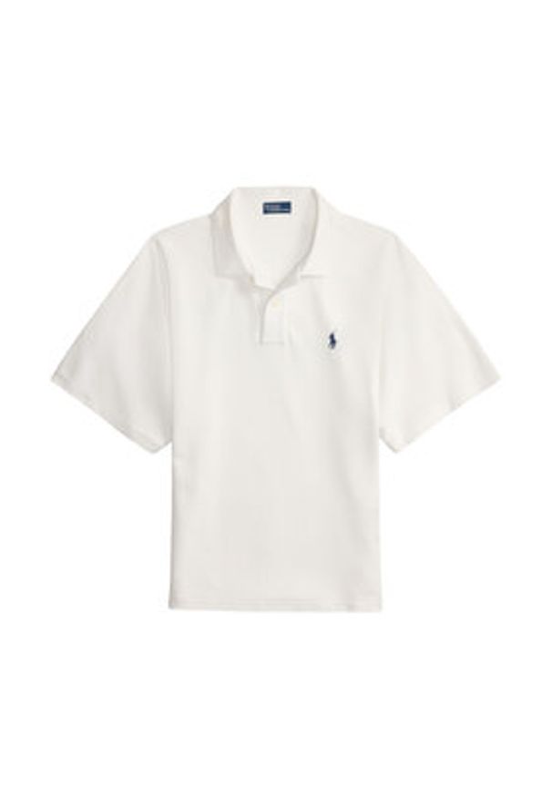 Polo Ralph Lauren Polo 211A96270001 Biały Relaxed Fit. Typ kołnierza: polo. Kolor: biały. Materiał: bawełna