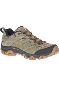 Buty trekkingowe męskie Merrell Moab 3 Gtx. Zapięcie: sznurówki. Kolor: wielokolorowy. Materiał: skóra, tkanina, materiał. Szerokość cholewki: normalna