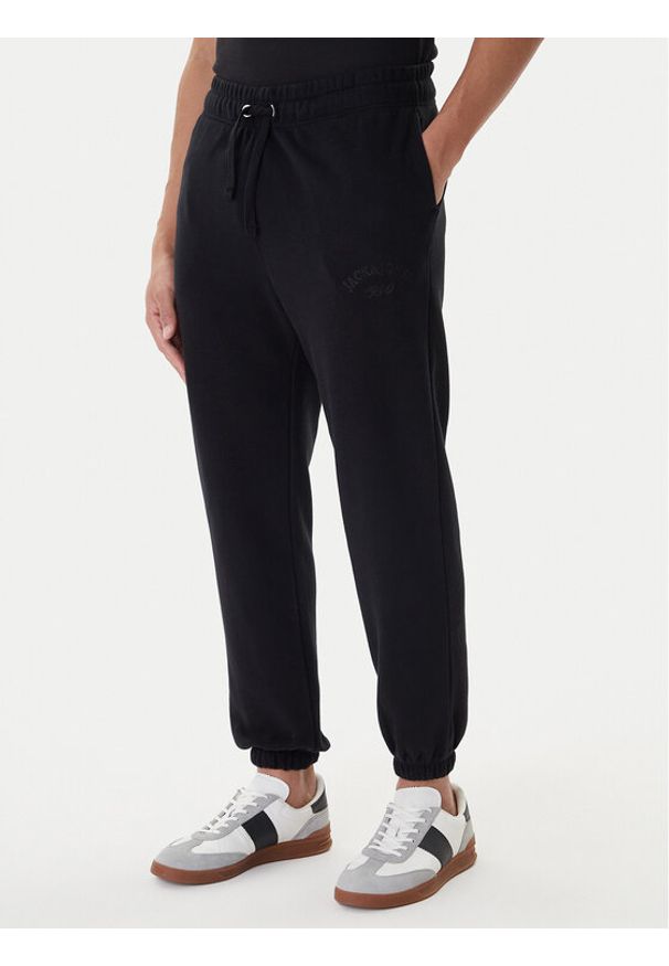 Jack & Jones Spodnie dresowe Kane Bleecker 12287165 Czarny Relaxed Fit. Kolor: czarny. Materiał: syntetyk