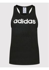Adidas - adidas Top Essentials Logo GL0566 Czarny Regular Fit. Kolor: czarny. Materiał: bawełna #3