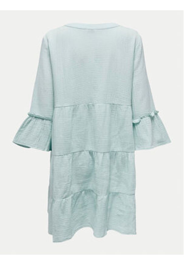 only - ONLY Sukienka letnia Thyra 15267999 Zielony Regular Fit. Kolor: zielony. Materiał: bawełna. Sezon: lato