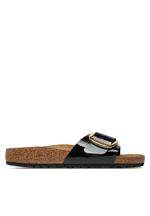 Birkenstock Klapki Madrid Big Buckle Bf 1027785 Czarny. Kolor: czarny. Materiał: skóra