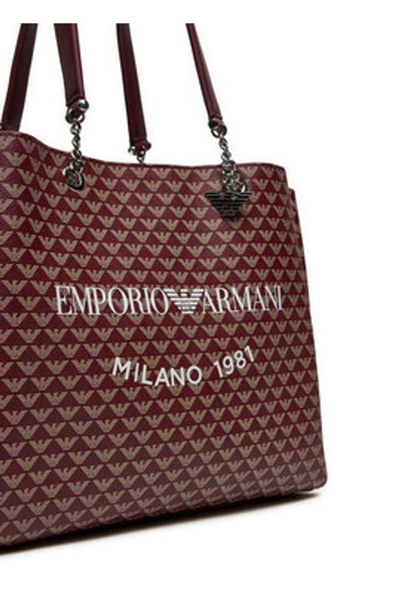 Emporio Armani Torebka Y3D158 YWS0E 80801 Brązowy. Kolor: brązowy. Materiał: skórzane
