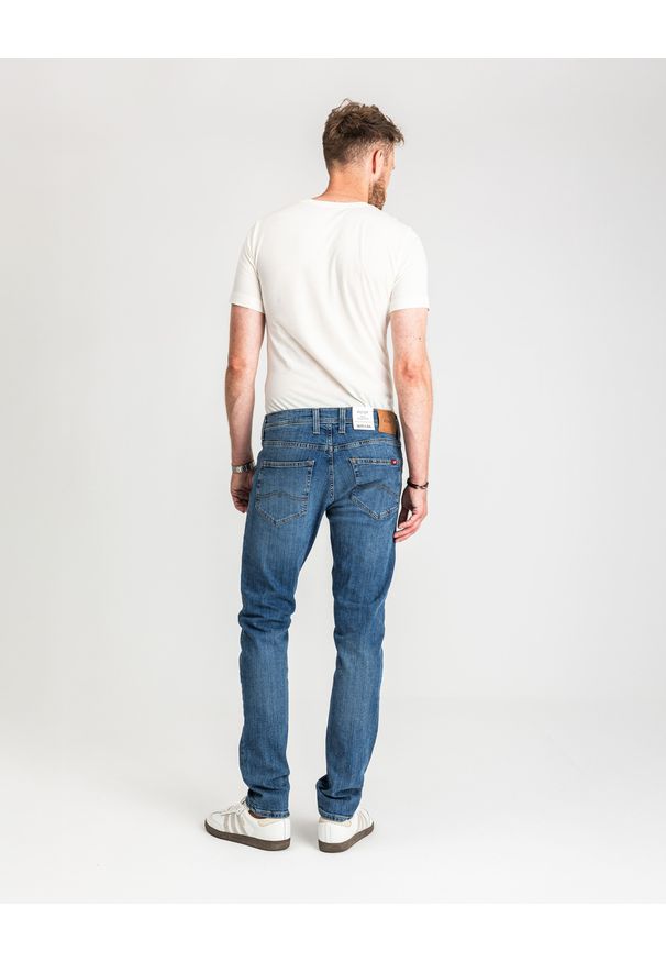 Męskie Spodnie Jeansowe Mustang Oregon Slim Denim Blue 1015042 5000 583