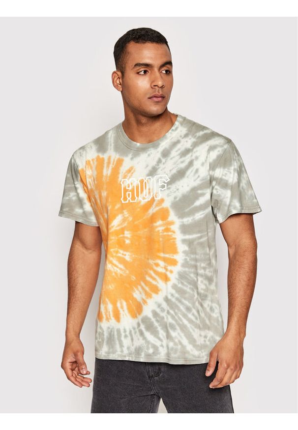 HUF T-Shirt Sf Dye TS01630 Pomarańczowy Regular Fit. Kolor: pomarańczowy. Materiał: bawełna