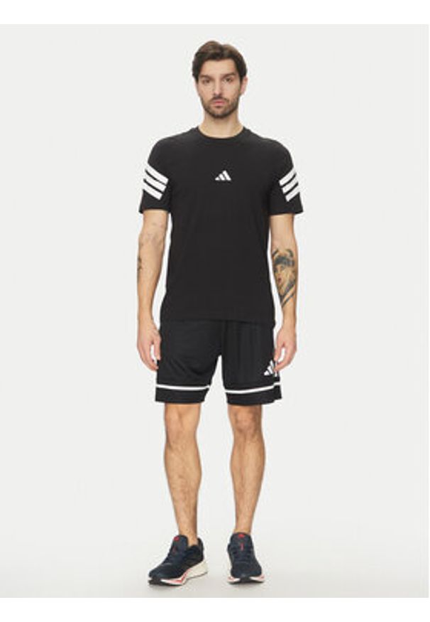 Adidas - adidas T-Shirt Future Icons 3-Stripes JD4877 Czarny Regular Fit. Kolor: czarny. Materiał: bawełna