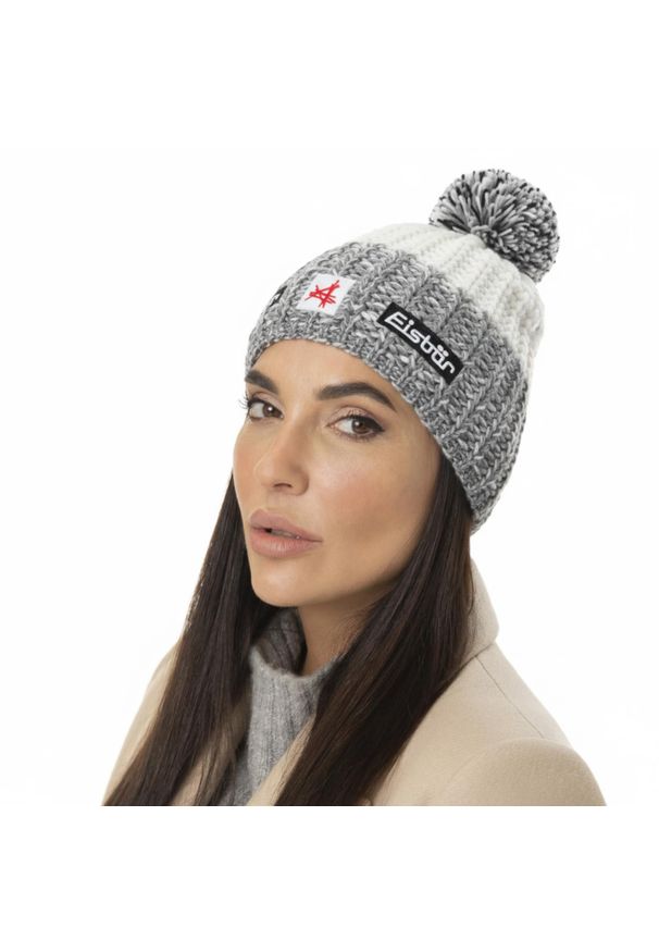 Czapka Eisbar Refocus Pompon MÜ SA. Kolor: szary. Materiał: wełna. Styl: sportowy