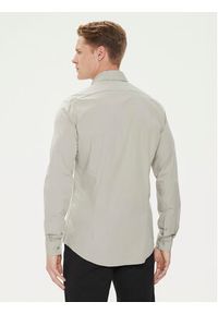 Calvin Klein Koszula K10K108229 Szary Slim Fit. Kolor: szary. Materiał: bawełna