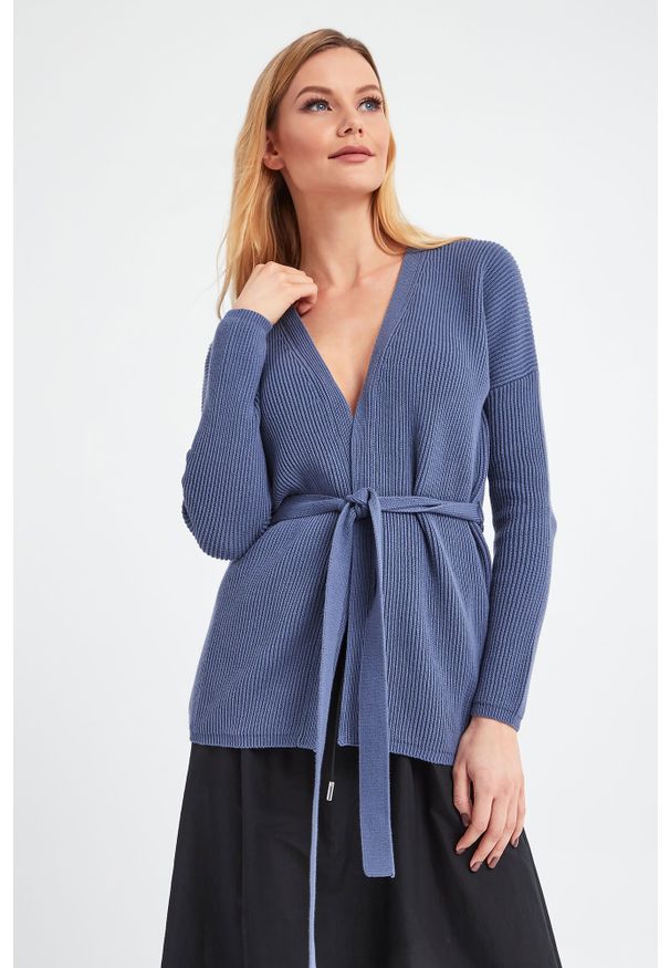 Max Mara Leisure - KARDIGAN CAVALLO MAX MARA LEISURE. Materiał: prążkowany, dzianina