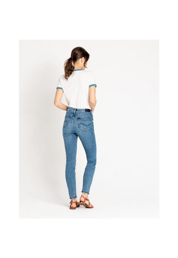 Lee - SPODNIE DAMSKIE LEE SCARLETT SKINNY HIGH WAIST MID VESTA L626LYQV 112114273. Stan: podwyższony