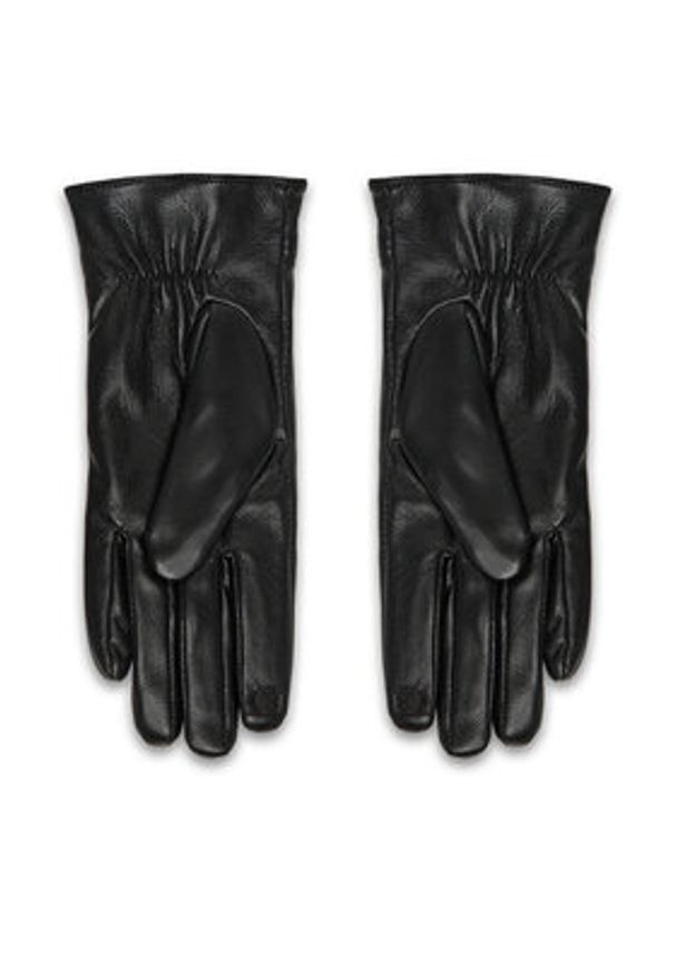 Liu Jo Rękawiczki Damskie 2F5061 E0002 Czarny. Kolor: czarny. Materiał: skóra